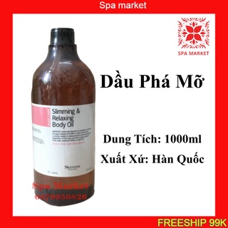 Dầu phá Mô mỡ Skindom DẦU MATXA GIẢM BÉO GIẢM MỠ 1000ml