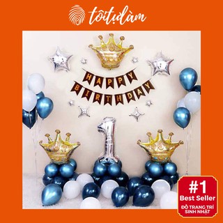 Set Bóng Trang Trí Sinh Nhật CB080 Đầy Đủ Phụ Kiên - Tôi Tự Làm