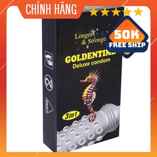 Bao cao su GAI BI lớn tăng KHOÁI CẢM kéo dài thời gian. Bcs SIÊU MỎNG Goldentime