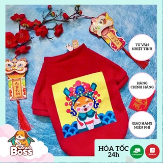 áo tết dài tay cho mèo - chó