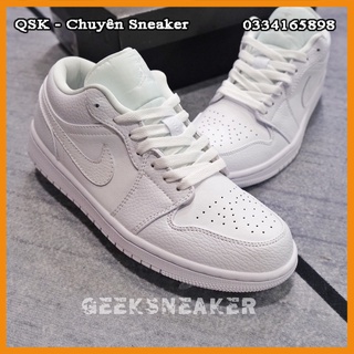 [Geeksneaker] Giày Thể Thao | Sneaker cổ thấp - Jordan 1 Low All WHITE