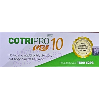Mua 6h tặng 1h (tích tem) Cotripro Gel 10