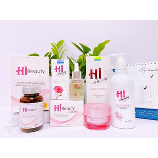 ✅Bộ sản phẩm(Uống+Bôi+Serum+Sữa Tắm) ❤️[ CHÍNH HÃNG ] ❤️ Hi Beauty Trắng Da, Sạch Nám