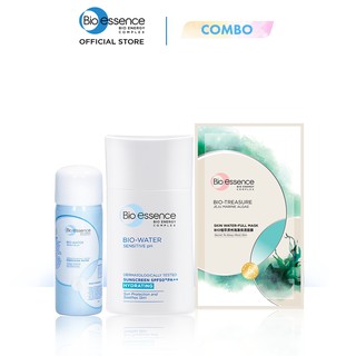 Bộ Kem chống nắng Bio-Essence BioWater spf50 40ml+Nước khoáng BioWater Energizing 30ml+Mặt nạ Jeju 20ml