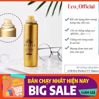 [ Big Sale !!! ] Xịt Chống Nắng Dưỡng Da Anessa Perfect UV Sunscreen Skincare Spray SPF50+ PA++++ 60g