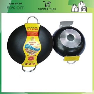 Chảo chống dính 2 quai Gia Linh kích thước 20cm/ 22cm/ 24cm/ 26cm/ 28cm/ 30cm siêu rẻ giá tốt