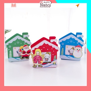 Ống cắm bút gỗ để bàn hình noel cute dễ thương giá rẻ cho bé NATO HB05
