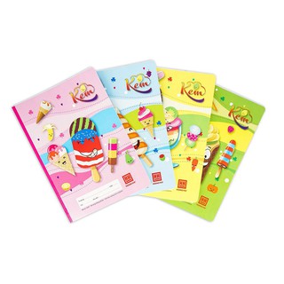 Vở 4 ô ly 48 trang không kể bìa School Kem Hồng Hà 0532