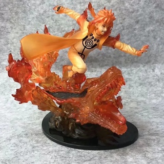Mô hình Naruto Nhân Vật Hokage đệ Tứ Minato Trạng thái Cửu Vỹ Hình với Kyubi siêu to cao 20cm | Z SHOP