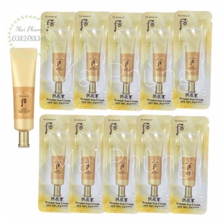 10 gói kem chống nắng chống nhăn Whoo Wrinkle
