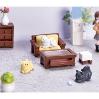 Tiểu Cảnh: Mô hình nhà búp bê - Nội thất gia dụng trang trí nhà que kem, nhà mô hình