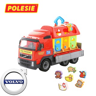 Xe tải Volvo chở Ngôi nhà thú cưng đồ chơi – Polesie Toys