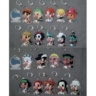 [SALE GIÁ XƯỞNG] Móc khóa One Piece Đảo Hải Tặc Baby Luffy Zoro Chopper Ace Law Sanji Râu đen móc khóa manga anime