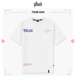 Áo thun nam nữ unisex YOUTH form rộng cổ tròn tay lỡ vải Cotton xịn FreeSize(38-65Kg) - TSUN HOA