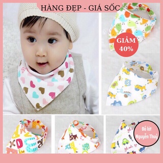 Khăn Yếm Cho Bé  Cotton Hình Tam Giác