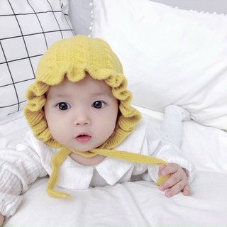 Mũ bèo len cho bé gái siêu xinh nón bèo len nón bánh bèo cho bé