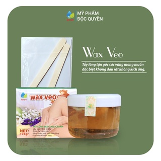 Gel wax lông veo 175gr giúp tẩy sạch mọi vùng lông an toàn hiệu quả [Kèm giấy wax và que gạt]