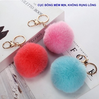 MÓC KHÓA CỤC BÔNG TREO BALO ĐI HỌC - TÚI XÁCH - MÓC KHÓA XE ( Hàng khuyến Mại Liplce)