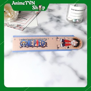 Thước Kẻ Nhựa phủ nhũ Anime/Manga One Piece (Đảo Hải Tặc) - Nhiều mẫu In hình siêu xinh