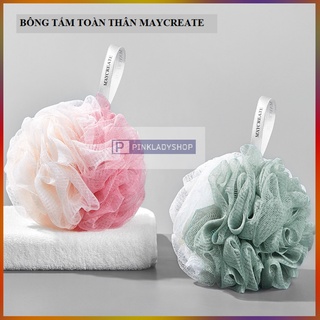 Bông Tắm Toàn Thân Bằng Vải Lưới Mềm Mịn Cao Cấp Maycreate (Giao Ngẫu Nhiên Màu)