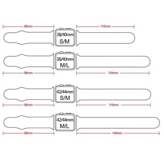 [GIÁ SỐC] Dây đeo silicon cho đồng hồ Apple Watch  MẢNH DÀI (M/L)  cho cổ tay to