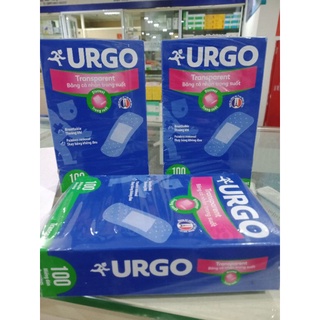 Băng dán urgo trong suốt băng dính urgo dán vết thương hộp 100 miếng