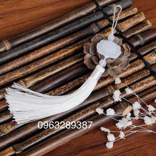 Dây Treo Trang Trí - Ngọc Bội Bông Sen Tam Sinh Tam Thế