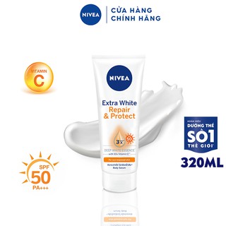 Tinh chất dưỡng thể dưỡng trắng NIVEA ban ngày giúp phục hồi &amp; chống nắng SPF50 (320ml) - 88315
