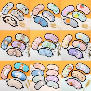 Bịt mắt, bịt che mắt ngủ có túi gel massage giảm thâm quầng mắt, hình thú cute