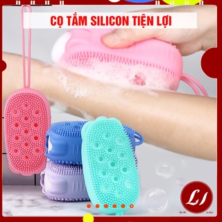 Cọ tắm Silicon HÌNH CHUỘT tạo bọt 2 mặt tiện lợi, an toàn