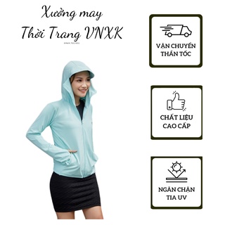 Áo chống nắng thông hơi kèm túi cuộn ( 1 lớp) hàng VNXK