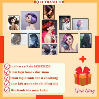 TRANH SALON TÓC NỮ TREO DÁN TƯỜNG TRANG TRÍ TIỆM TÓC SALON SPA CAO CẤP SIÊU BỀN ĐẸP