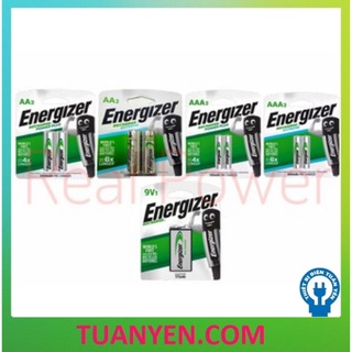 PIN SẠC AA, AAA, 9V ENERGIZER 2300mah, 2000mah, 700mah, 175mah (CHÍNH HÃNG).