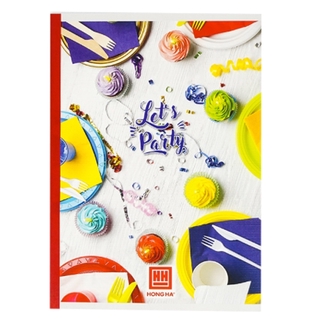 Vở Study Let's Party - Kẻ Ngang 80 Trang - Hồng Hà 1424 - Mẫu 2