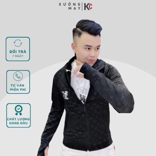 Áo chống nắng L.V nam dập vân chất thông hơi