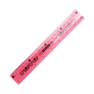 Bộ 3  Thước Dẻo Stacom 20 cm Stacom FR20A - Màu Đỏ - Stacom