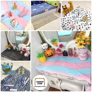 100*80cm THẢM LÔNG TRẢI BÀN TRANG ĐIỂM | Thảm lông decor chụp ảnh sản phẩm | Đủ MÀU HOT Trend 2022