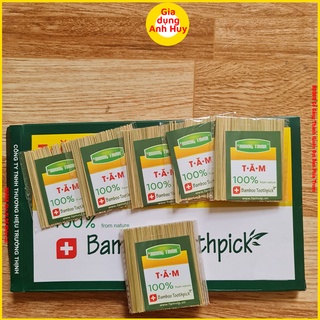 Tăm tre trường thịnh được làm từ cật tre lên không bị mốc dùng để xỉa răng Loại 10 Gói