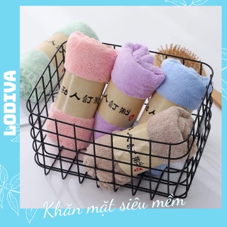 Khăn mặt lông cừu xuất Hàn quốc cao cấp 30x50cm mã LODIVA KM01