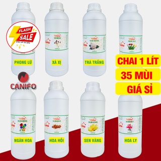 1 lít tinh dầu thiên nhiên nguyên chất CANIFO, 33 mùi tuỳ chọn, Thơm phòng, khử mùi hôi. [ Hàng thương hiệu]