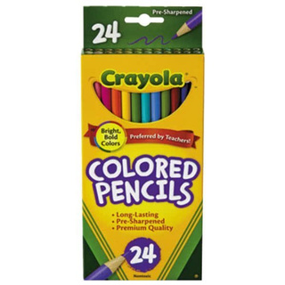 Bút chì 24 màu dạng dài CRAYOLA 684024