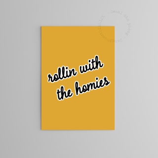 Poster tờ A4 to trang trí decor phòng ngủ