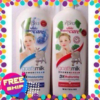 Sữa tắm dê Nysha white beauty care 1150ml thái lan