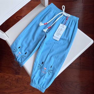 Quần lửng bé gái 2-6 tuổiQuần Jean mỏng lửng cotton 0421