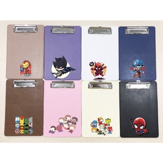 kẹp tài liệu siêu anh hùng KTLD15 dễ thương cute da pu 23*15cm hoạt hình trình kí