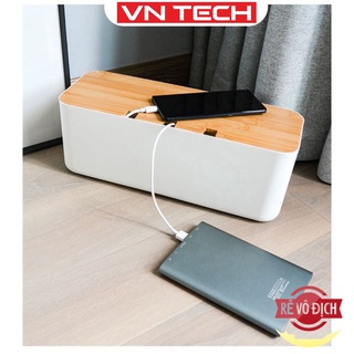 Hộp Đựng Ổ Cắm Điện, dây điện, sạc cáp an toàn đảm bảo bằng nhựa ABS chống cháy nổ