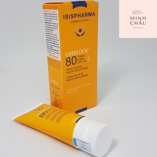 [Mã 153FMCGSALE1 giảm 10% đơn 250K] Kem chống nắng ISIS Pharma Uveblock SPF 80( Mẫu mới)