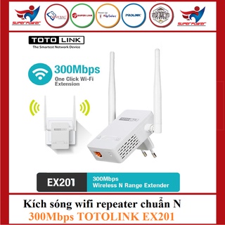 Kích sóng wifi repeater chuẩn N 300Mbps TOTOLINK EX201