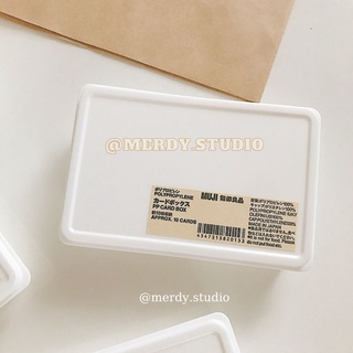 Hộp mini Muji có nắp lưu trữ card, sticker ... - chính hãng, ảnh thật, có bill