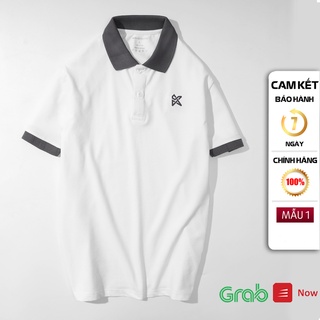 Áo Thun polo Nam KINSMAN Tay Ngắn có cổ bo phối màu trầm vải Cotton dày mịn Rẻ Đẹp PL730